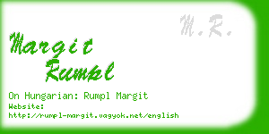 margit rumpl business card